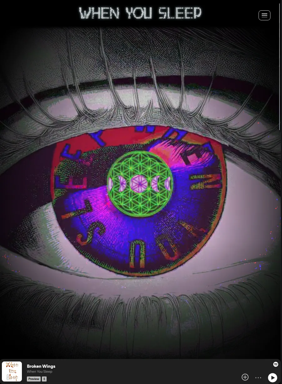 When You Sleep — homepage